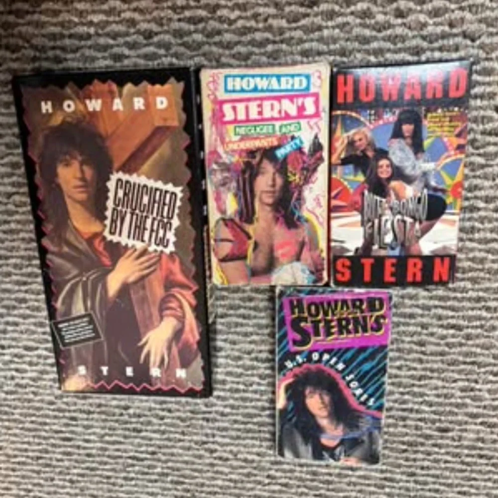 Howard Stern VHS Tape Collection Cassettes